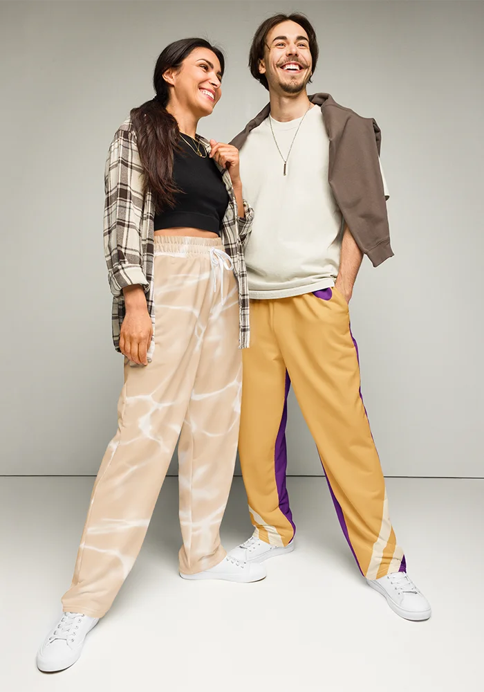 All-Over Print Unisex Wide-Leg Joggers