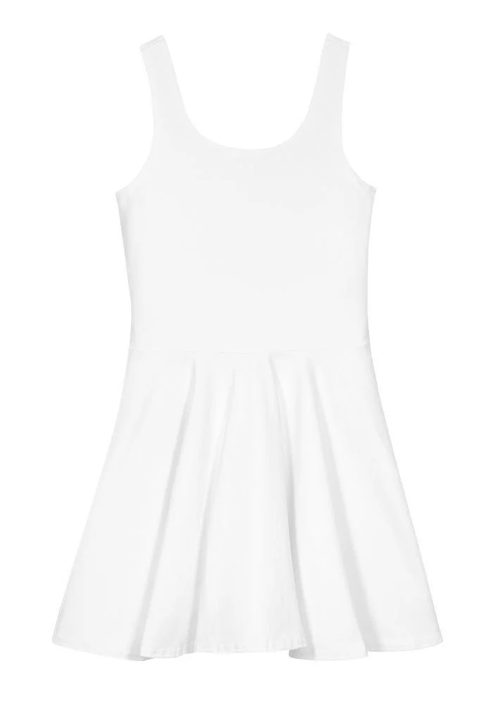 All-Over Print Cotton Skater Dress