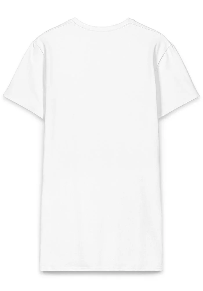 All-Over Print Cotton T-Shirt Dress