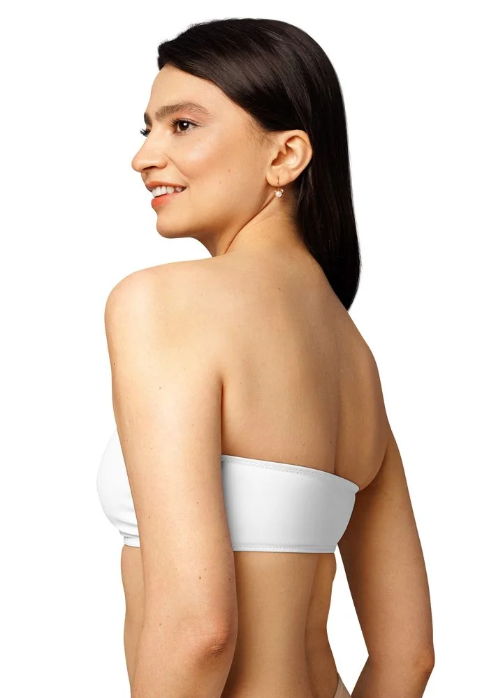 All-Over Print Recycled Bandeau Bikini Top
