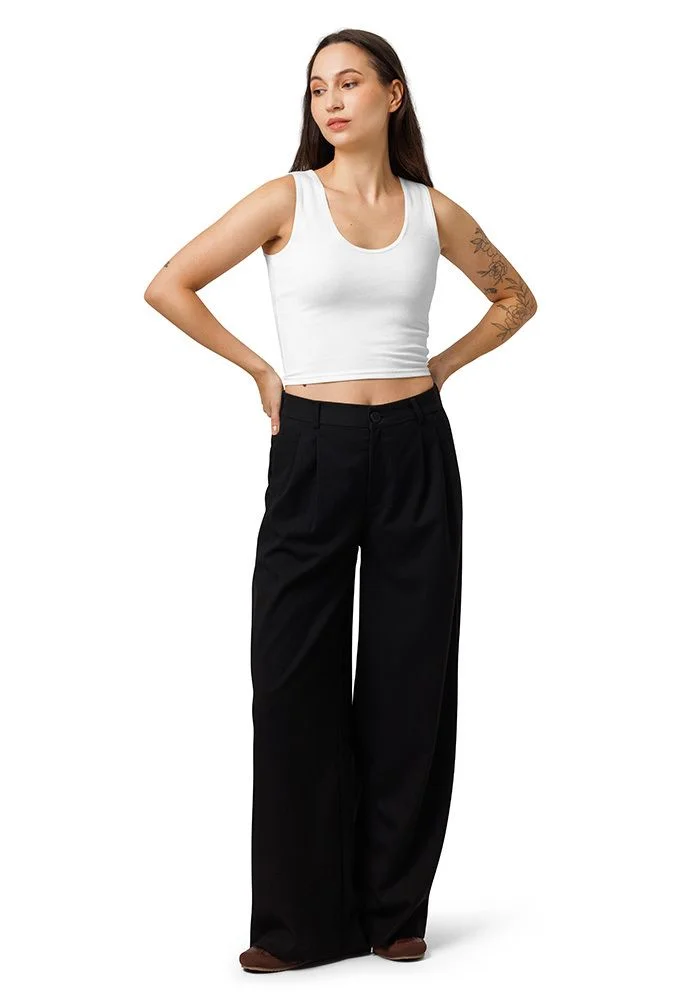 All-Over Print Cotton Crop Top