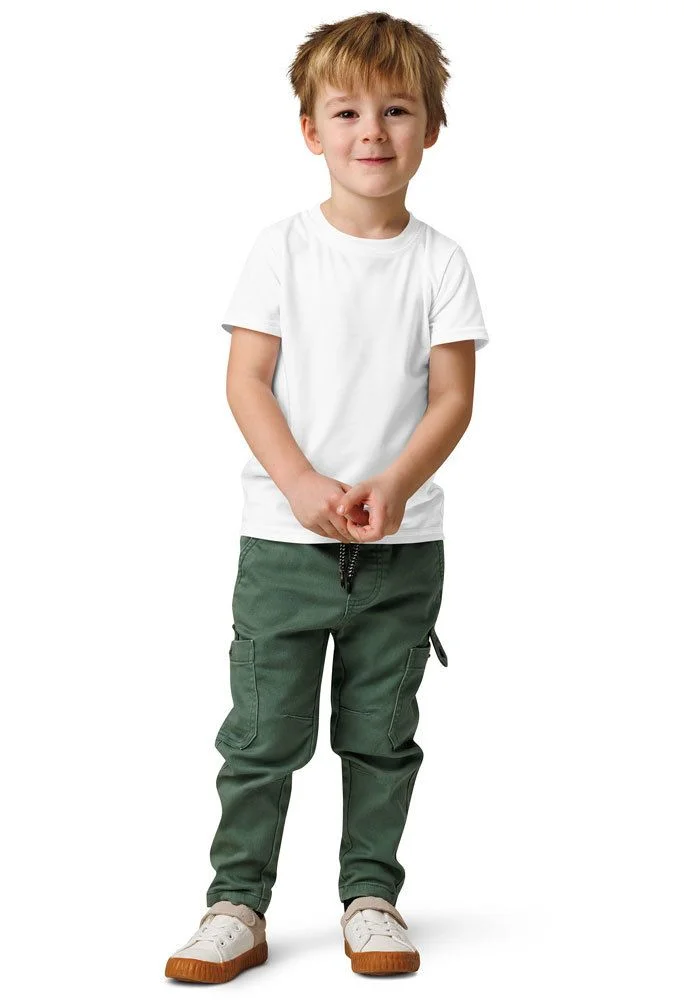 All-Over Print Kids Cotton Crew Neck T-Shirt