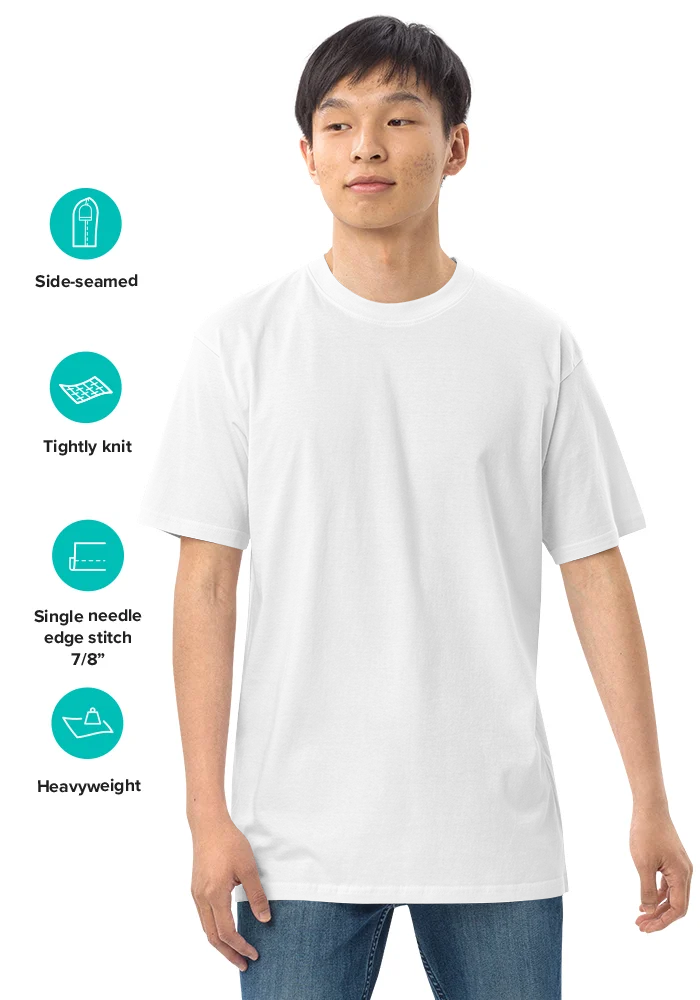 Men's Premium Heavyweight Tee | Cotton Heritage MC1086