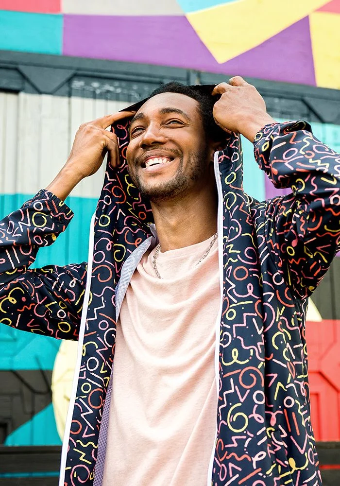 All-Over Print Men's Windbreaker