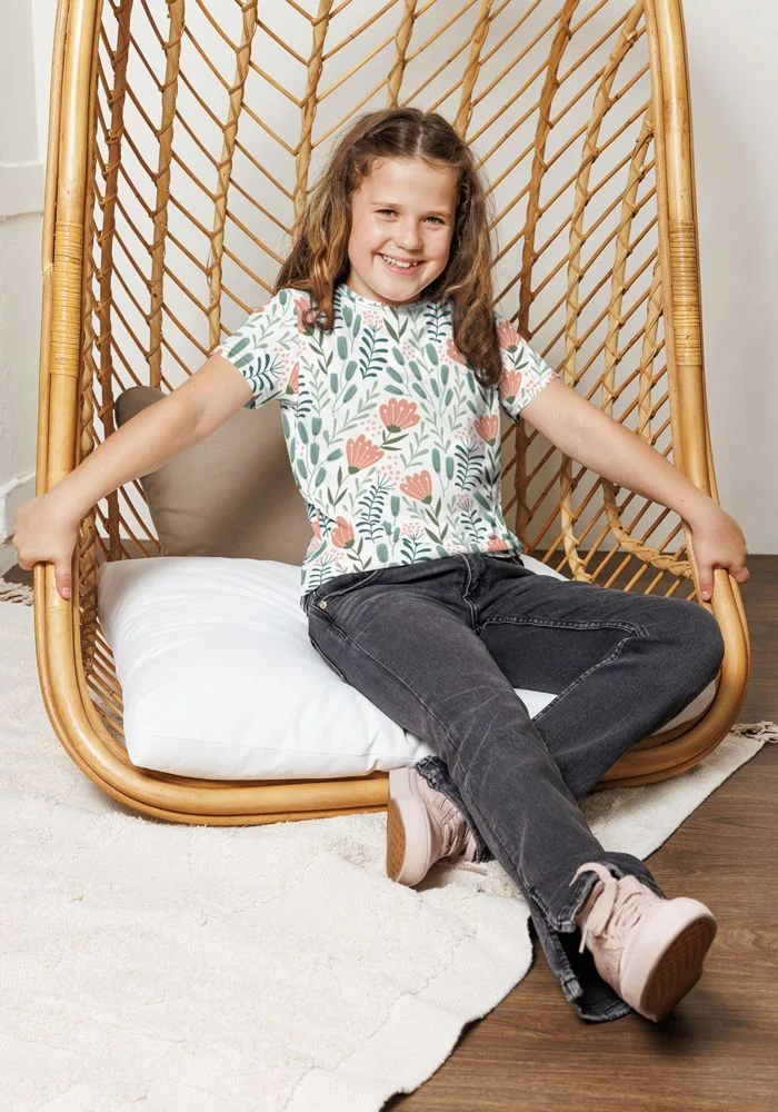 All-Over Print Youth Crew Neck T-shirt