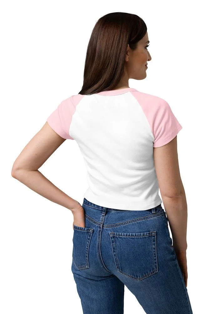 Women's Micro Rib Raglan Baby Tee | Bella + Canvas 1201