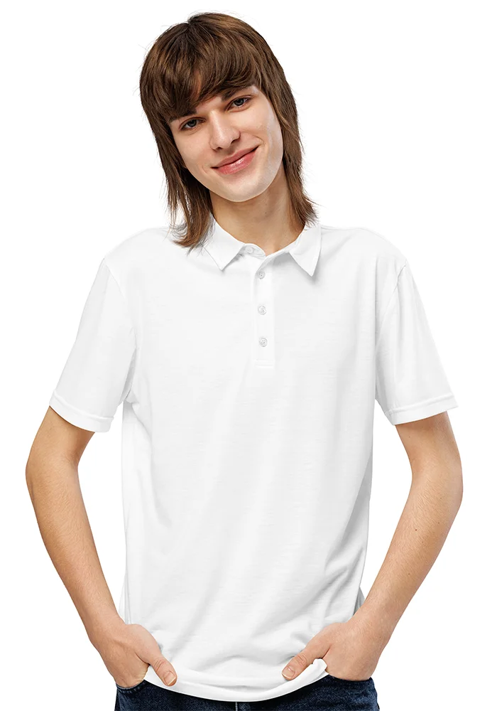 Men's All-Over Print Slim Fit Polo Shirt