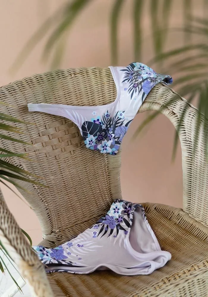 All-Over Print Recycled High-Waisted Bikini