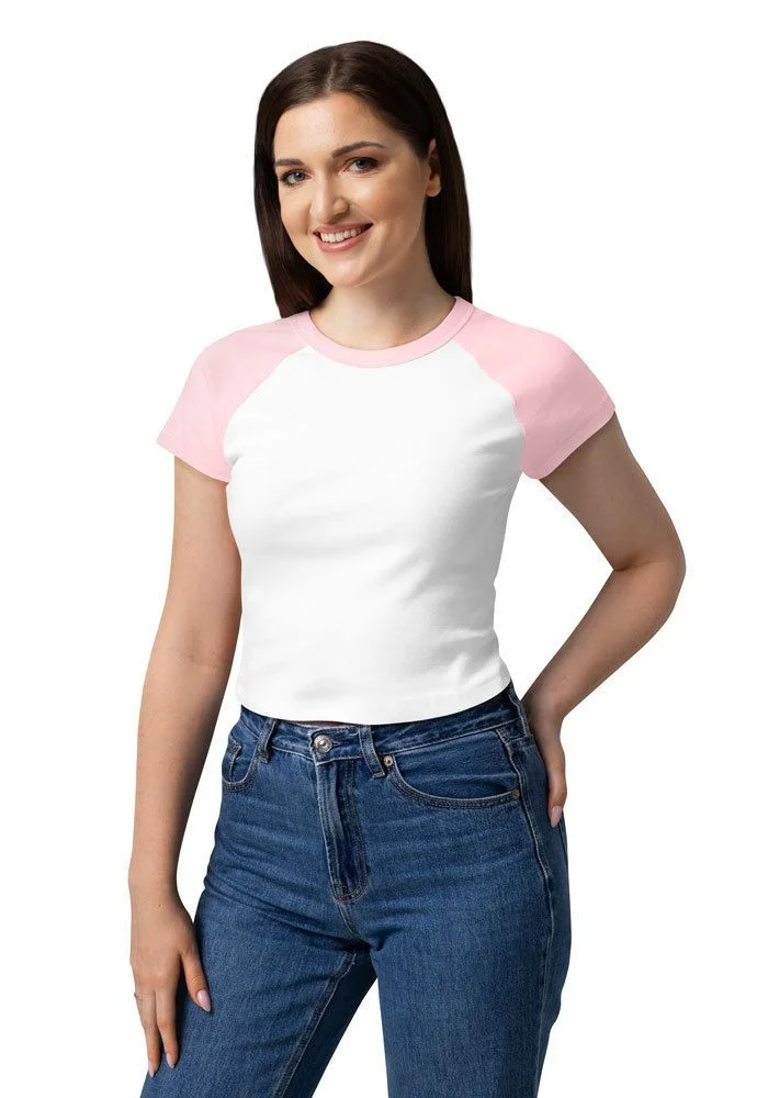 Women's Micro Rib Raglan Baby Tee | Bella + Canvas 1201