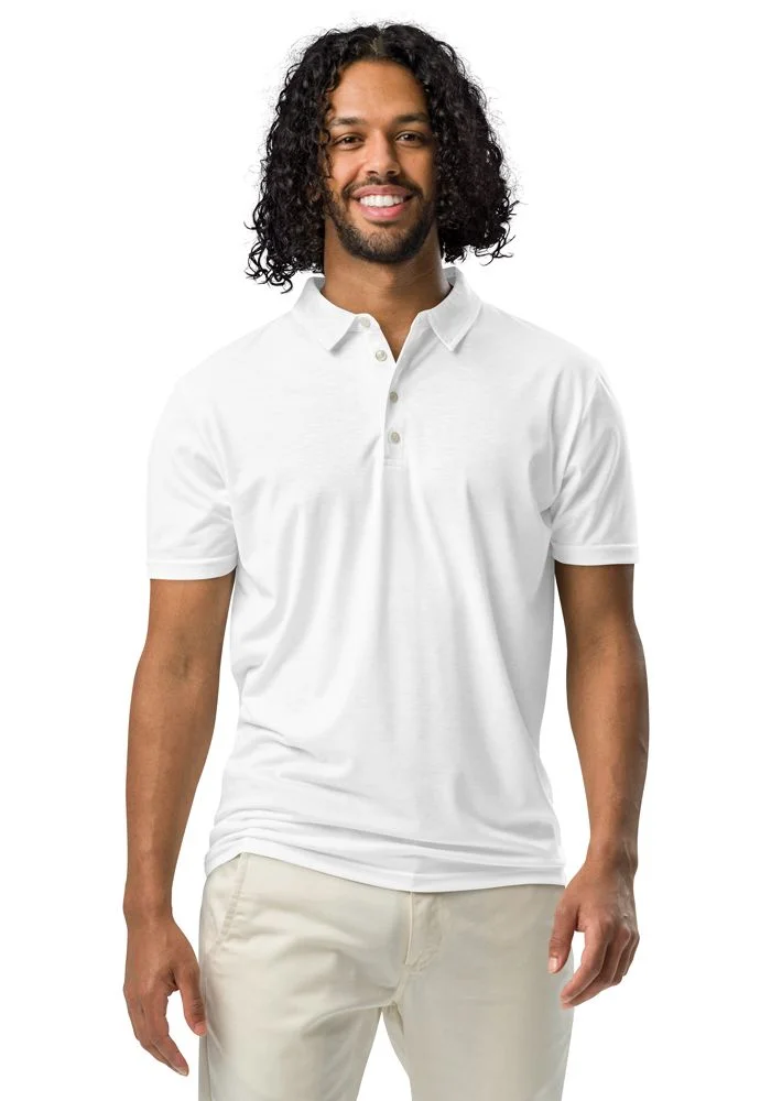 Men's All-Over Print Slim Fit Polo Shirt