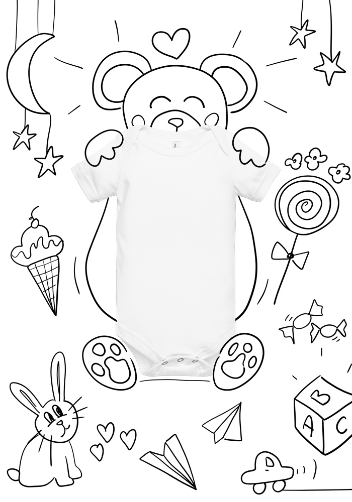 Baby Short Sleeve One Piece | Bella + Canvas 100B