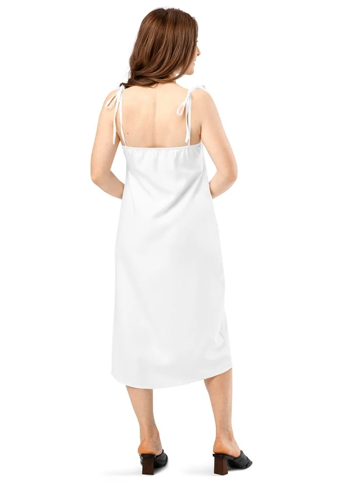 All-Over Print Slip Dress
