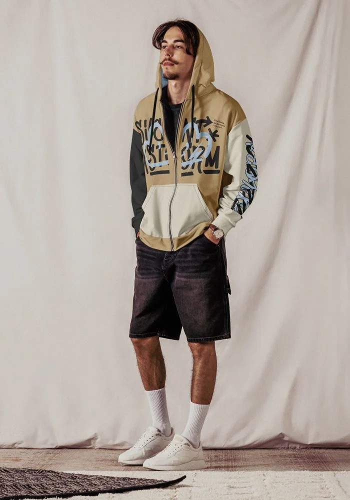 All-Over Print Recycled Unisex Zip Hoodie