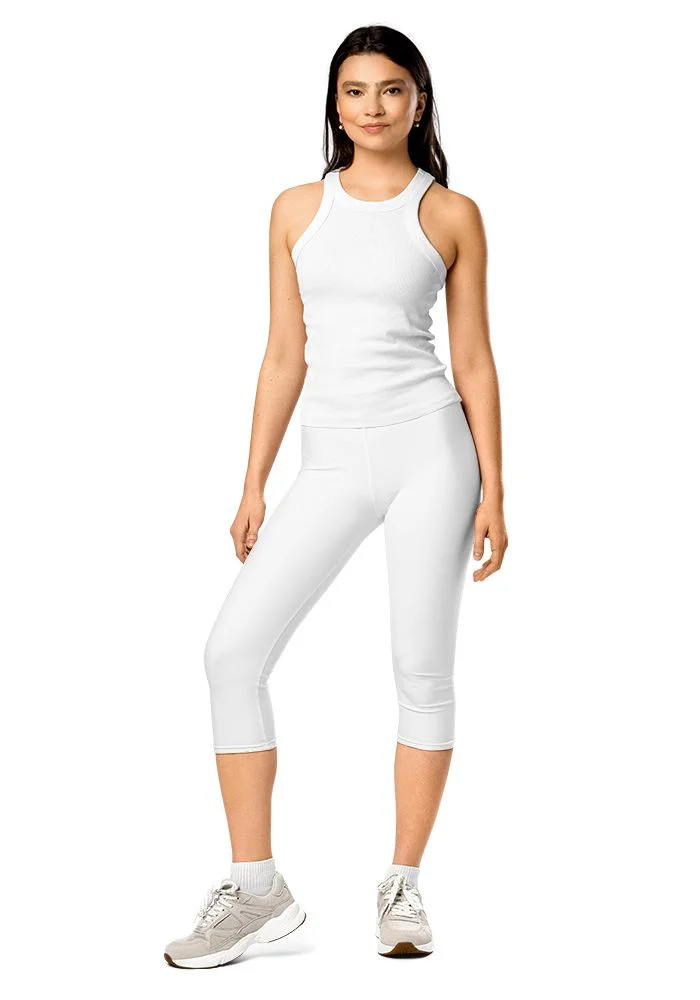 All-Over Print Capri Leggings