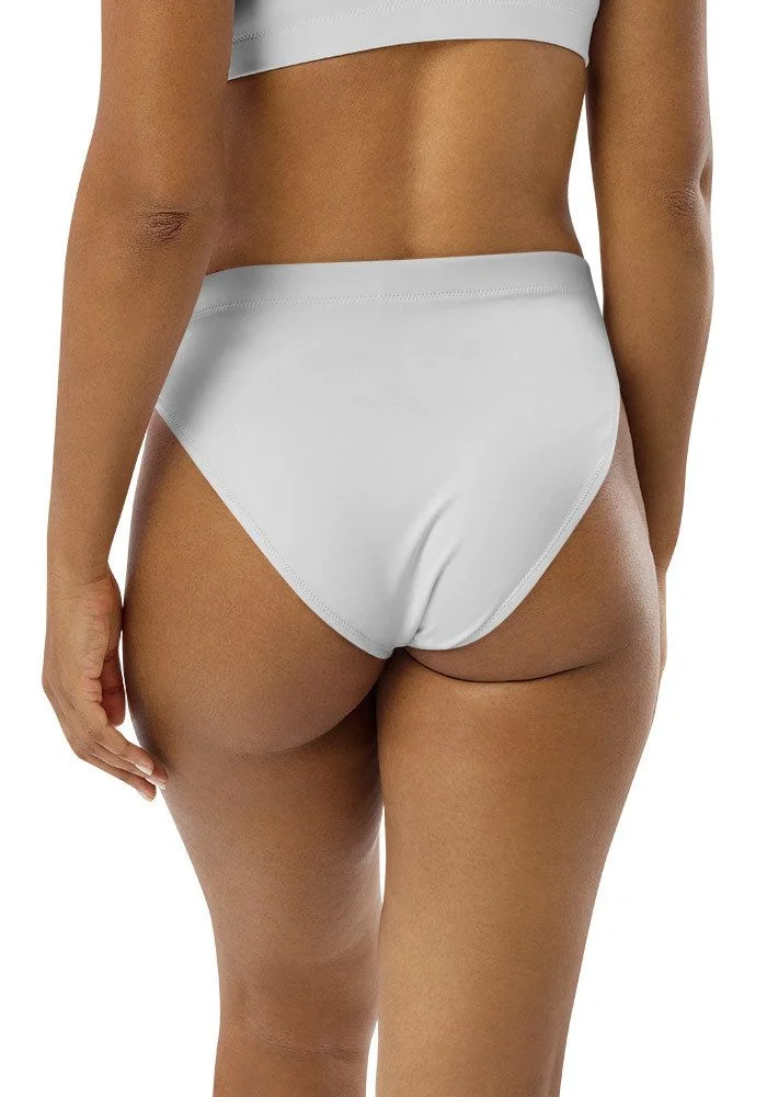 All-Over Print Recycled High-Waisted Bikini Bottom