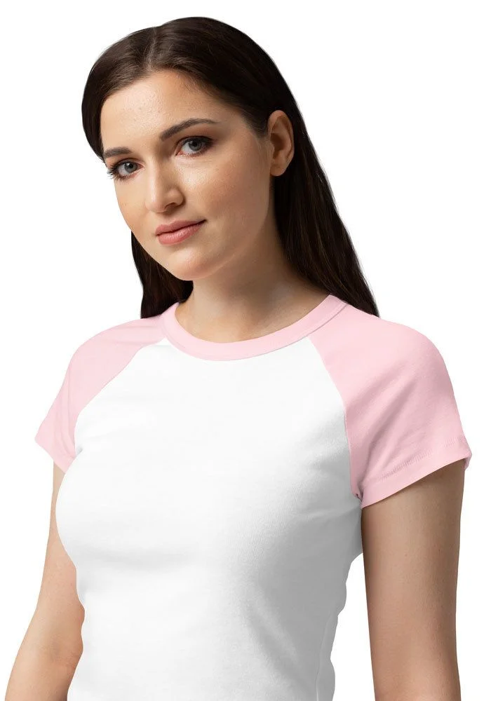 Women's Micro Rib Raglan Baby Tee | Bella + Canvas 1201